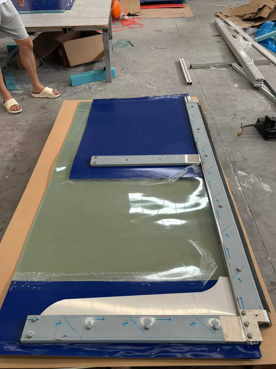 PVC cold storage swing door air tight seal