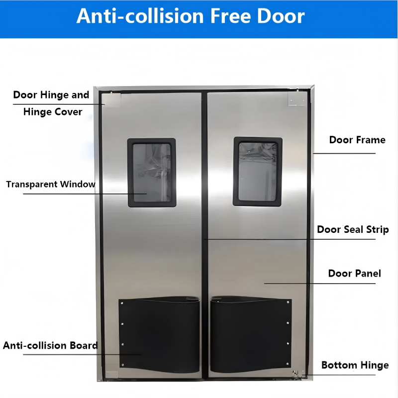 PVC cold storage swing door