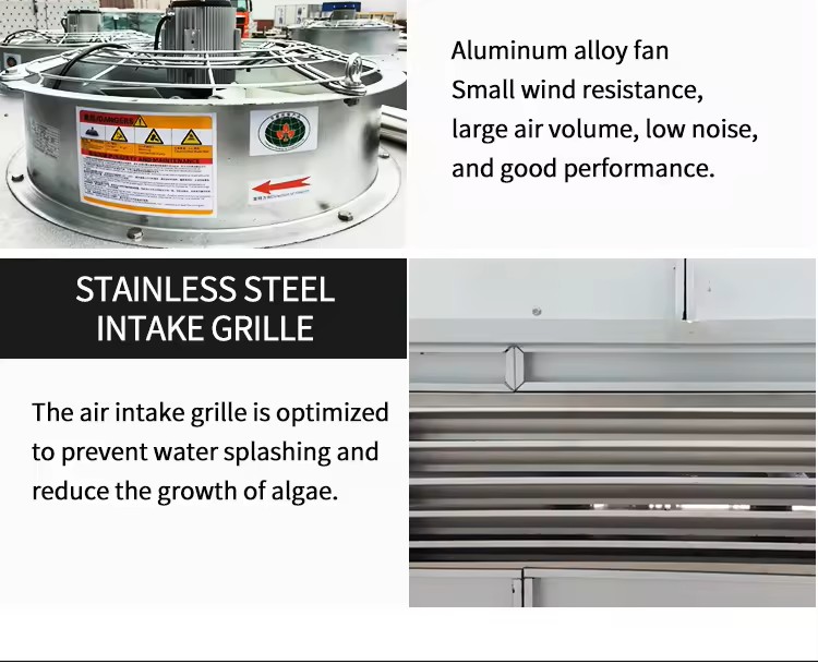dual fan evaporative condenser