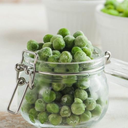 Cámara frigorífica para guisantes congelados