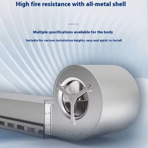 Vertical air curtain system for cold chain logistics